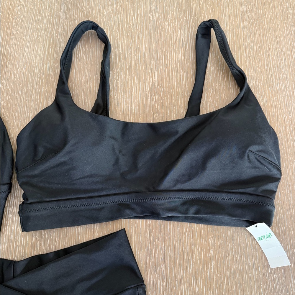 NWT Aerie swimsuit in Black (2 piece)